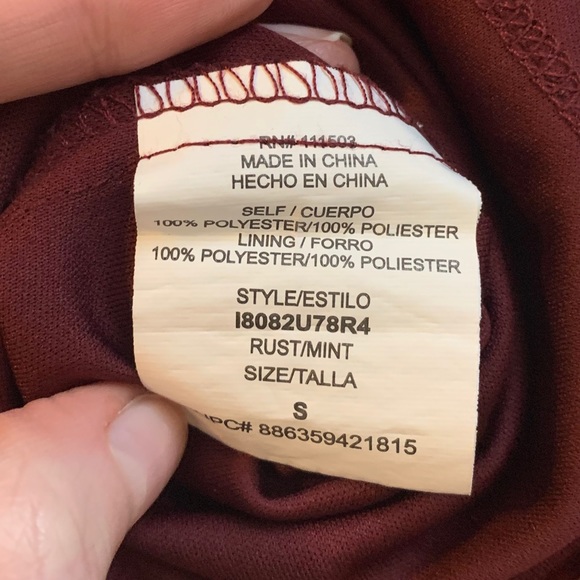 ✨👗LILY ROSE size S RED BOHO DRESS 👗✨ - Picture 6 of 7